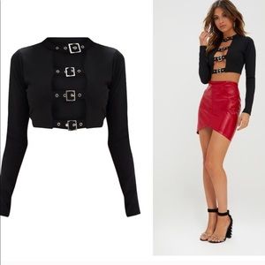 pretty little thing buckle top